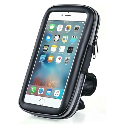 Durable waterproof bike phone holder case compatible with various smartphone models